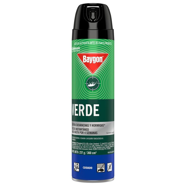 Insecticida Baygon Mata Cucarachas e Insectos Rastreros Envase 237 g