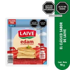 LAIVE - Queso Edam Tajada Fina Laive Empaque 90 g