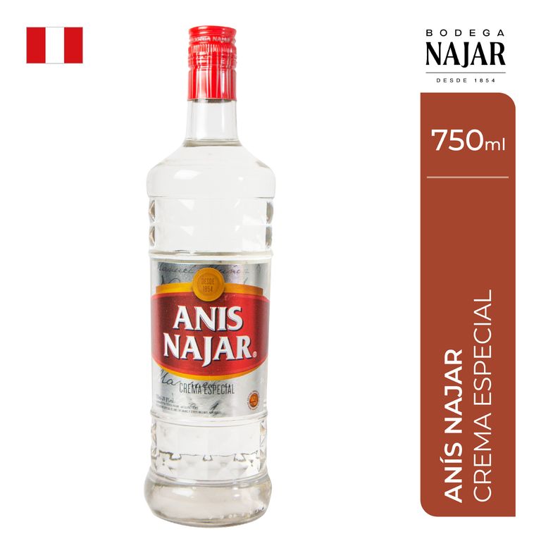 Licor Najar Anís Rojo Botella 750 mL