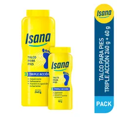 ISANA - Talco para Pies Isana 240 g + 60 g