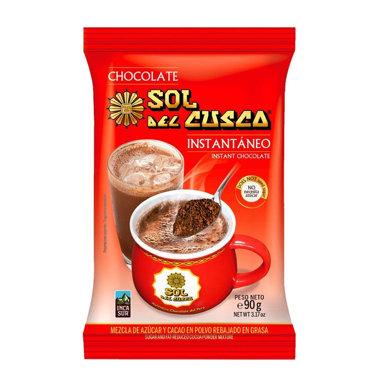 Chocolate Instantáneo Sol del Cusco Bolsa 90 g
