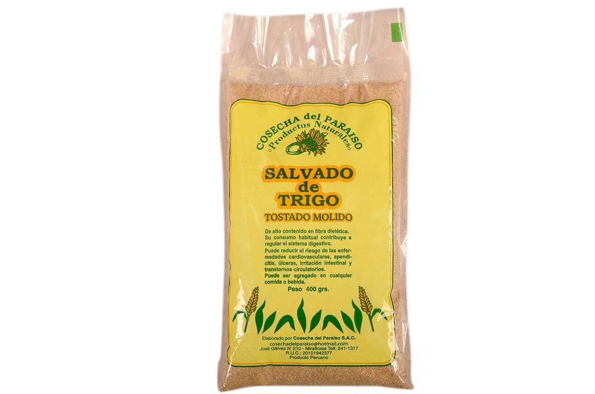 Salvado de Trigo Molido Cosecha del Paraíso Bolsa 400 g