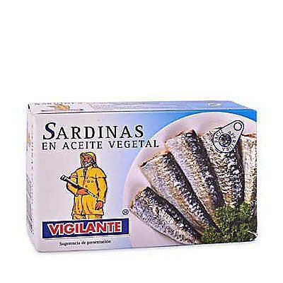 Sardinas en Aceite Vegetal Vigilante 120 g