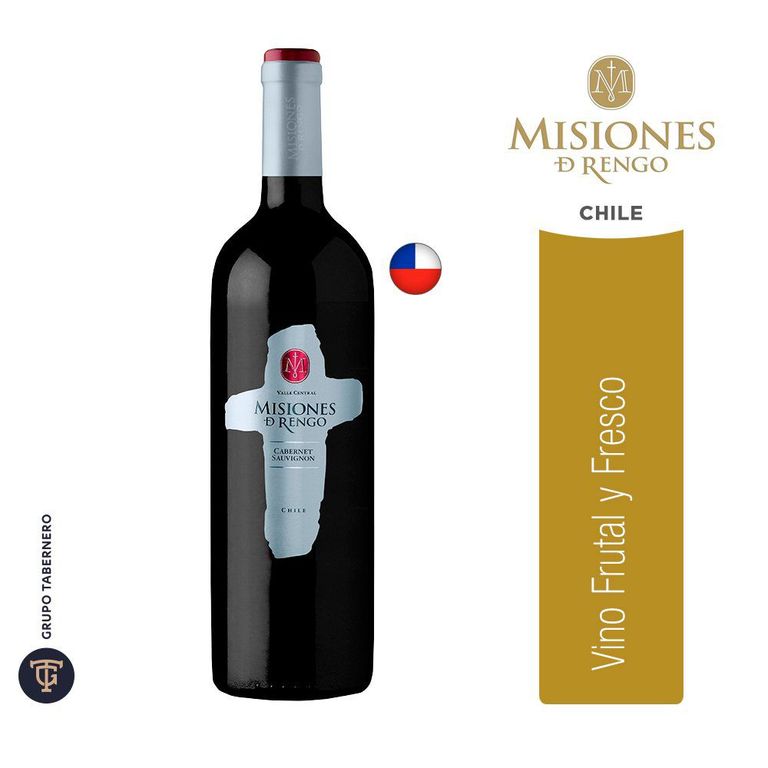 Vino Tinto Misiones de Rengo Cabernet Sauvignon Botella 750 mL
