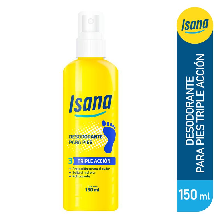 Desodorante Isana Spray Pies Envase 150 mL