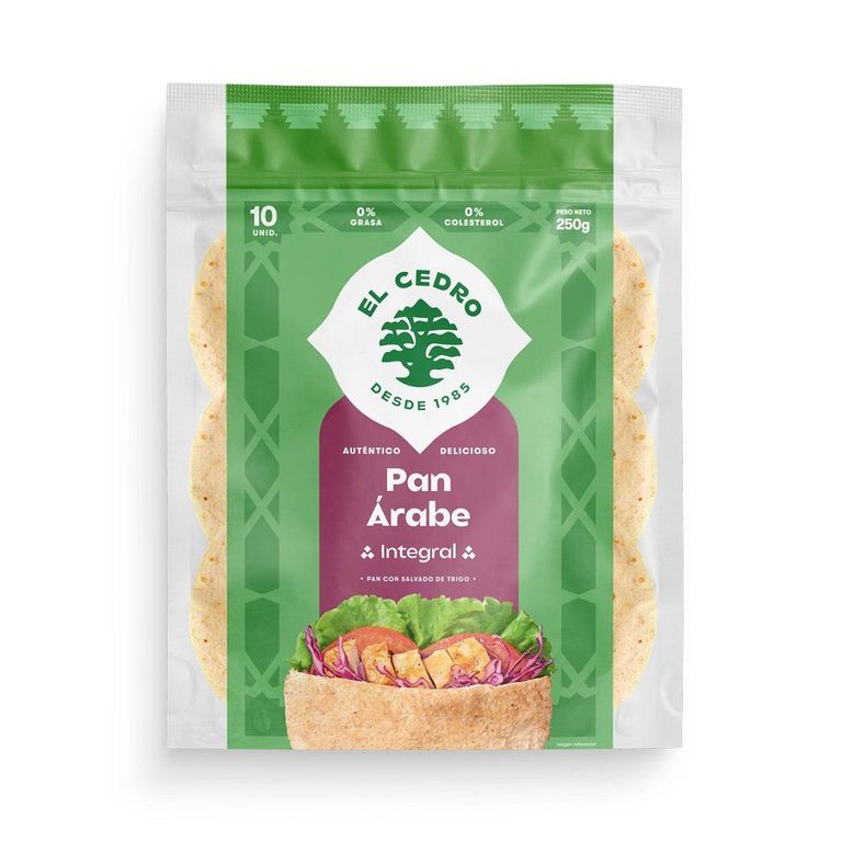 Pan Árabe Integral El Cedro Bolsa 10 Und