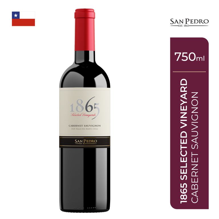 Vino Tinto 1865 Cabernet Sauvignon 14.4° Botella 750 mL