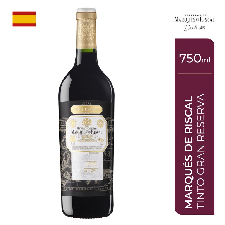 Vino Tinto Marqués de Riscal Gran Reserva Botella 750 mL