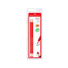 FABER CASTELL - EcoLápiz Chequeo B 3109X2 Rojo Bl Ctnx2