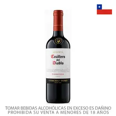 CASILLERO DEL DIABLO - Vino Tinto Casillero del Diablo Carmenere Botella 750 mL