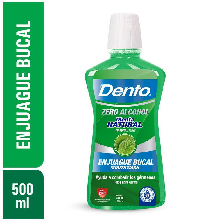 Enjuague Bucal Dento Menta Natural Botella 500 mL
