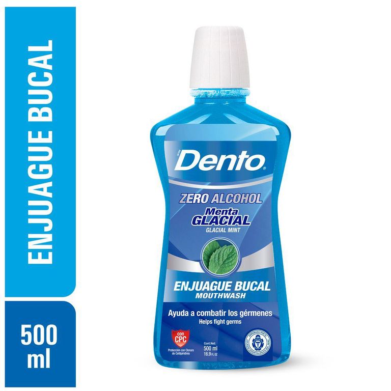 Enjuague Bucal Dento Menta Glacial Botella 500 mL