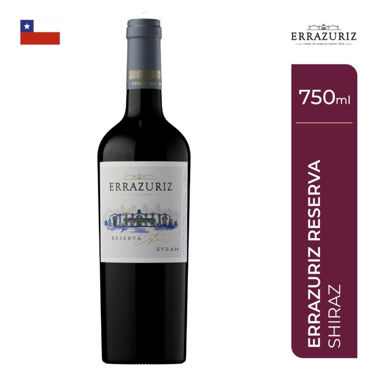 Vino Errazuriz Estate Syrah Botella 750 mL