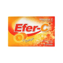 EFER-C - Efervescente Vitamina C Efer C Polvo Naranja Caja 12 Und
