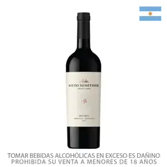NIETO SENETINER - Vino Tinto Nieto Senetiner Estate Malbec Seco 13.5° Botella 750 mL