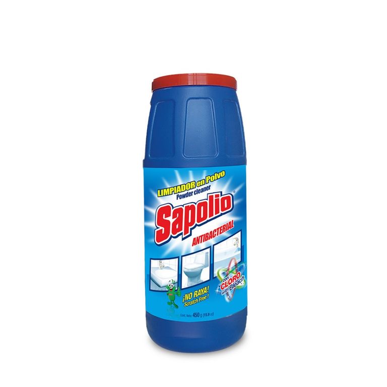 Limpiador en Polvo Sapolio Antibacterial Envase 450 g