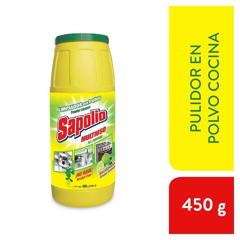 Limpiador en Polvo Cocina Sapolio Limón Envase 450 g