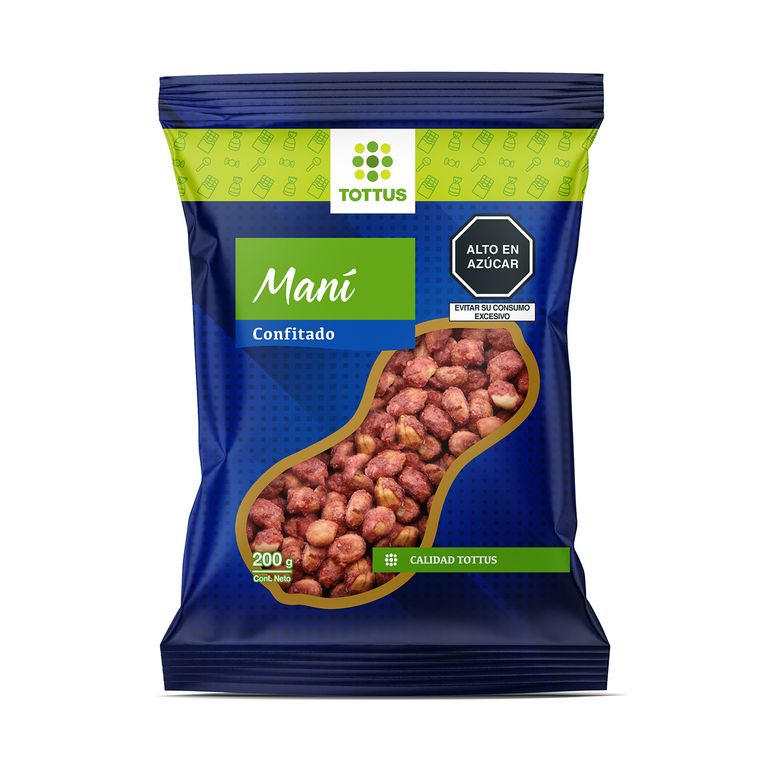 Maní Confitado Tottus Bolsa 200 g