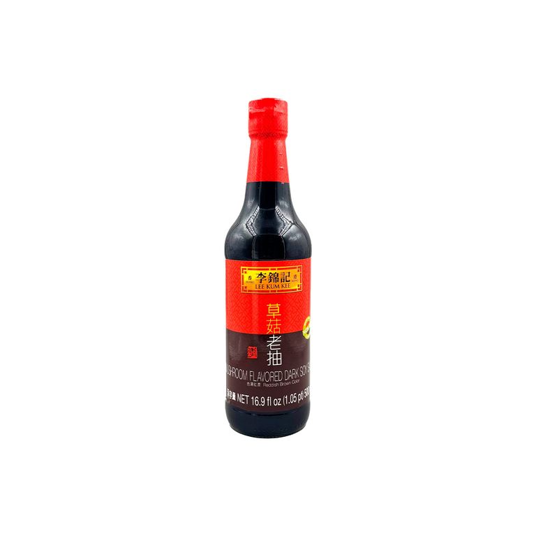 Salsa de Soya Oscura Sabor Champiñones Lee Kum Kee Botella 500 mL