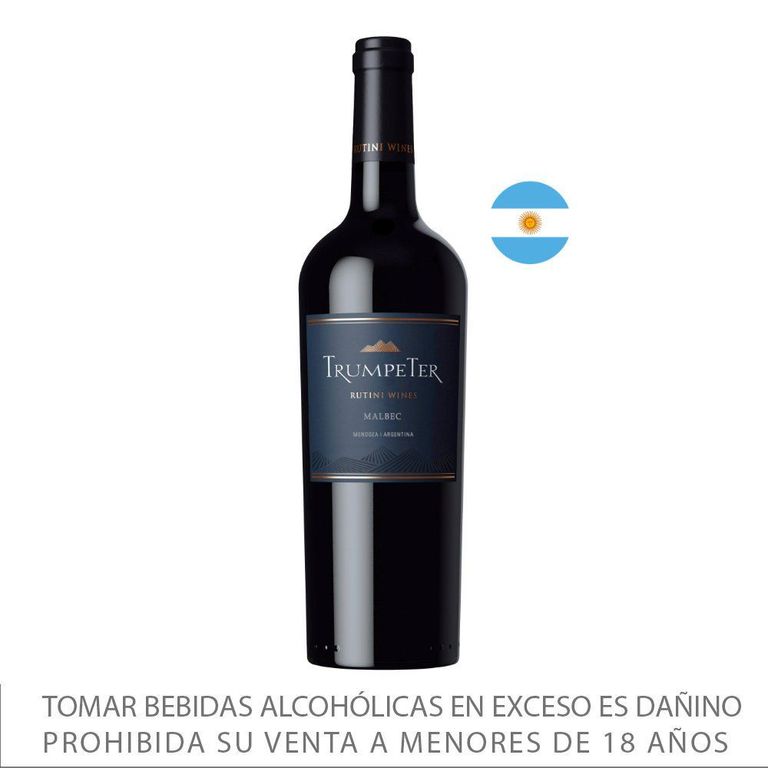 Vino Tinto Trumpeter Malbec Botella 750 mL