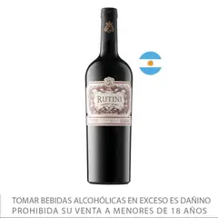 RUTINI - Vino Tinto Cabernet Malbec Botella 750 mL