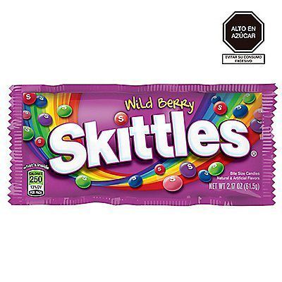 Caramelos Masticables Skittles Sabor Wild Berry 61.5 g