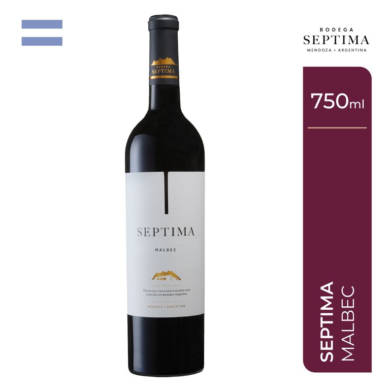 Vino Tinto Séptima Malbec Botella 750 mL