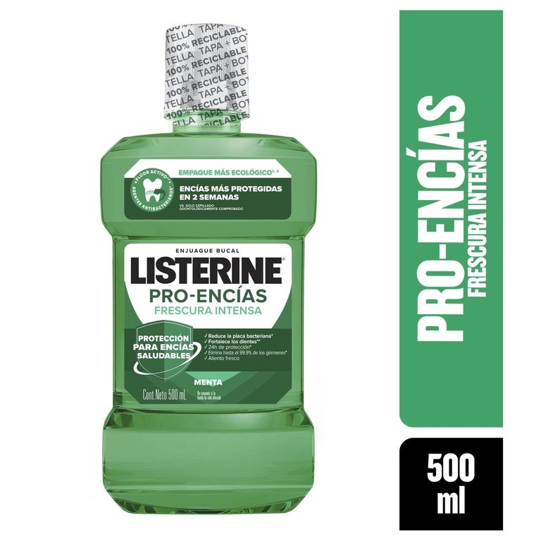 Enjuague Bucal Listerine Pro Encías Botella 500 mL