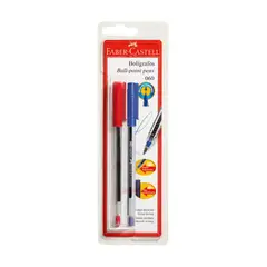 FABER CASTELL - Bolígrafo 060 2 Un Az/Roj