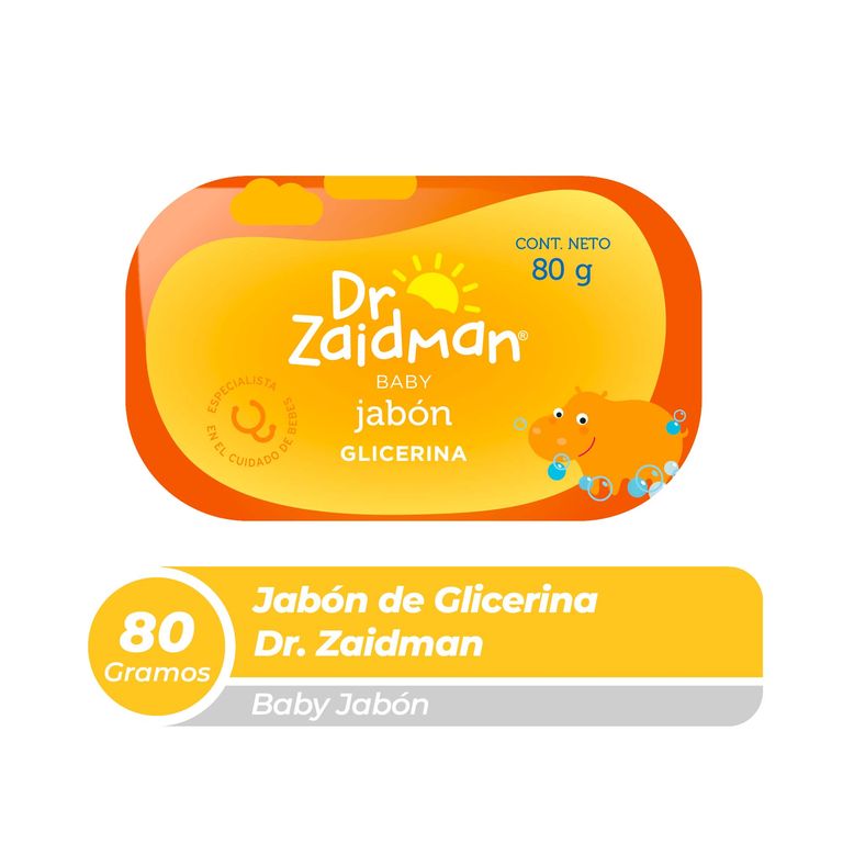 Jabón de Glicerina para Bebé Dr. Zaidman Empaque 80 g