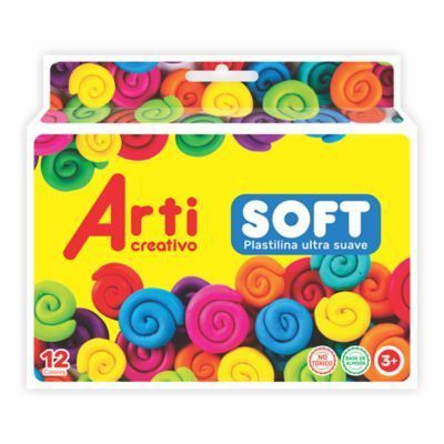 Plastilina Arti Creativo Jumbo Soft Empaque 12 Und