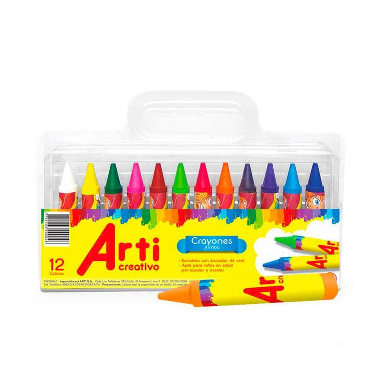 Crayones Arti Creativo Jumbo Empaque 12 Und