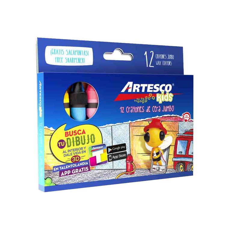 Crayones Artesco Jumbo Empaque 12 Und