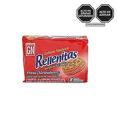 GN - Galleta Rellenitas Sabor de Fresa 8 Unidades