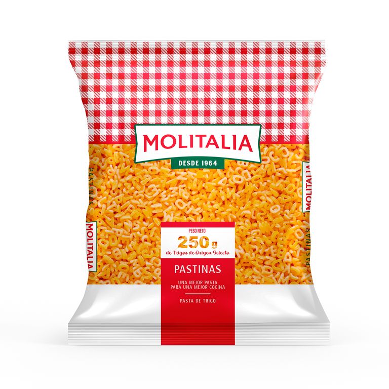 Fideo Corto Letras Molitalia Bolsa 250 g
