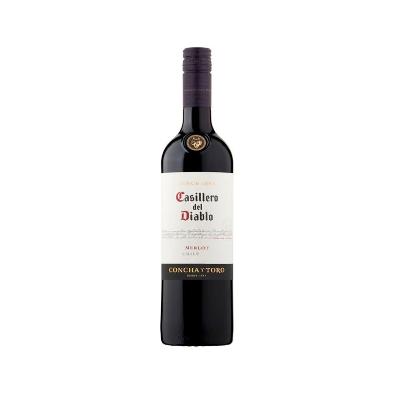 Vino Tinto Merlot Casillero del Diablo Botella 750 mL