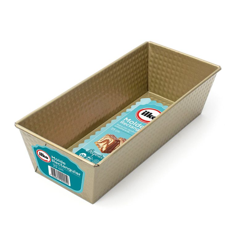 Molde Rectangular Gold 25cm Ilko