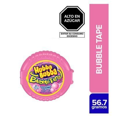 Goma de Mascar Bubble Tape Original Envase 56 g