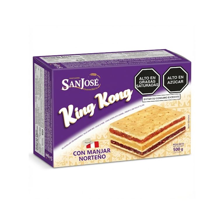 King Kong San José 3 Sabores Caja 500 g