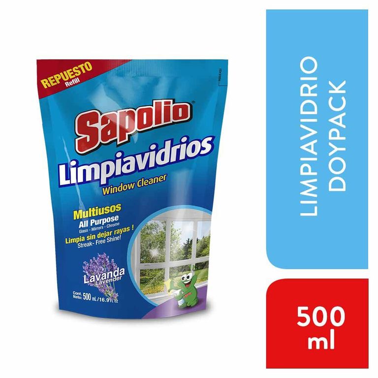 Limpiavidrios Sapolio Lavanda Doypack 500 mL