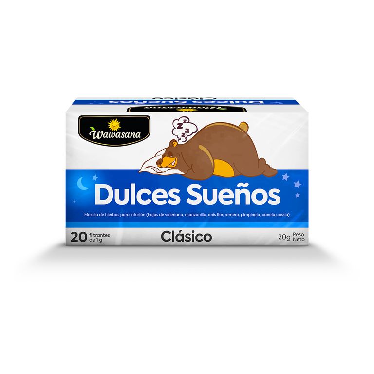 Infusión Dulces Sueños Wawassana Caja 20 Sobres
