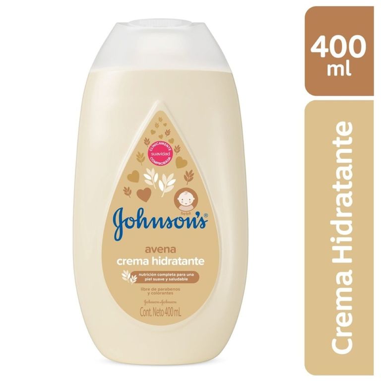 Crema Hidratante Johnsons Baby Avena Botella 400 mL