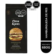 OTTO KUNZ - Hamburguesa Premium de Res Otto Kunz Empaque 680 g
