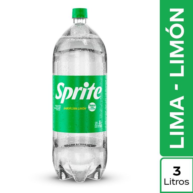 Gaseosa Sprite Lima Limón Botella 3 L