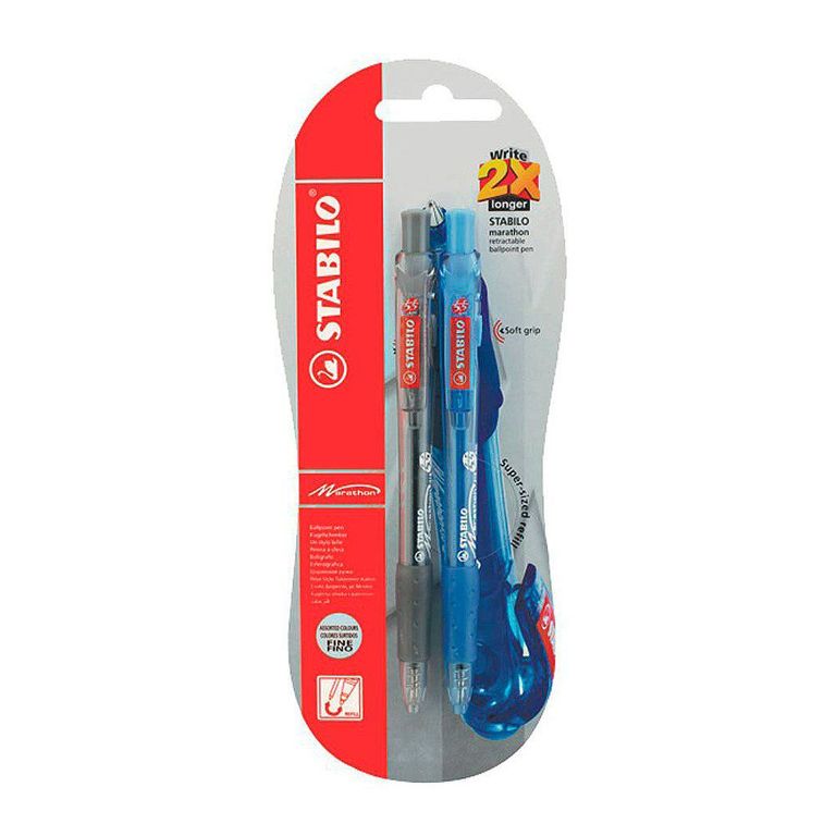 Lapiceros Stabilo Marathon Empaque 2 Und