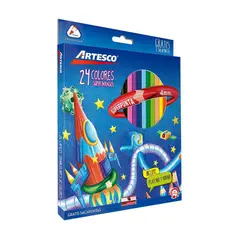ARTESCO - Colores Artesco Kids Triangulares Empaque 24 Und