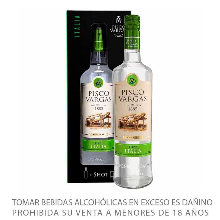Pisco Vargas Italia Reserva Privada Botella 750 mL