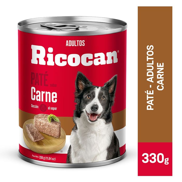 Paté Perros Adultos Ricocan Carne Lata 330 g