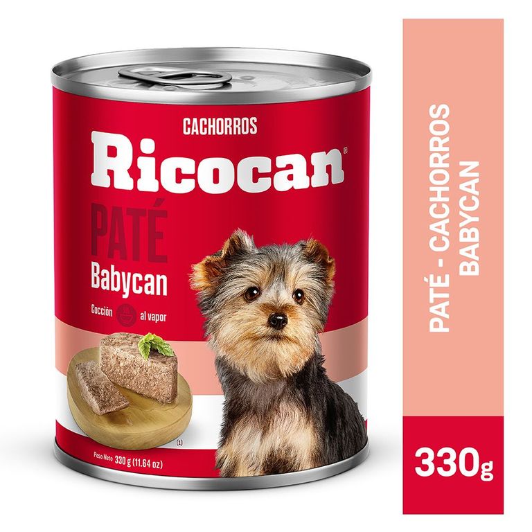 Paté Cachorros Ricocan Carne Lata 330 g