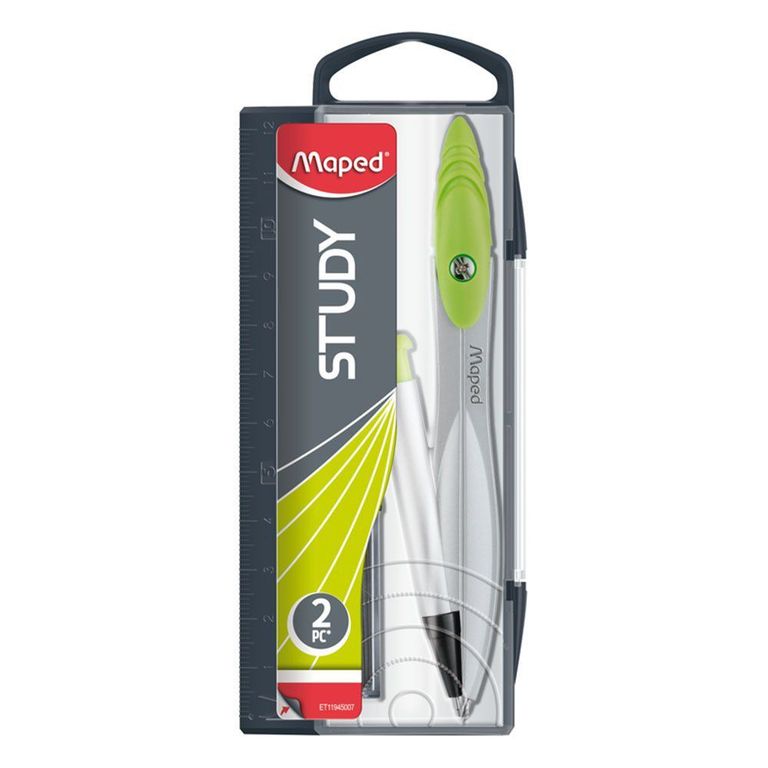 Compás Maped Study Estuche Con Portamina